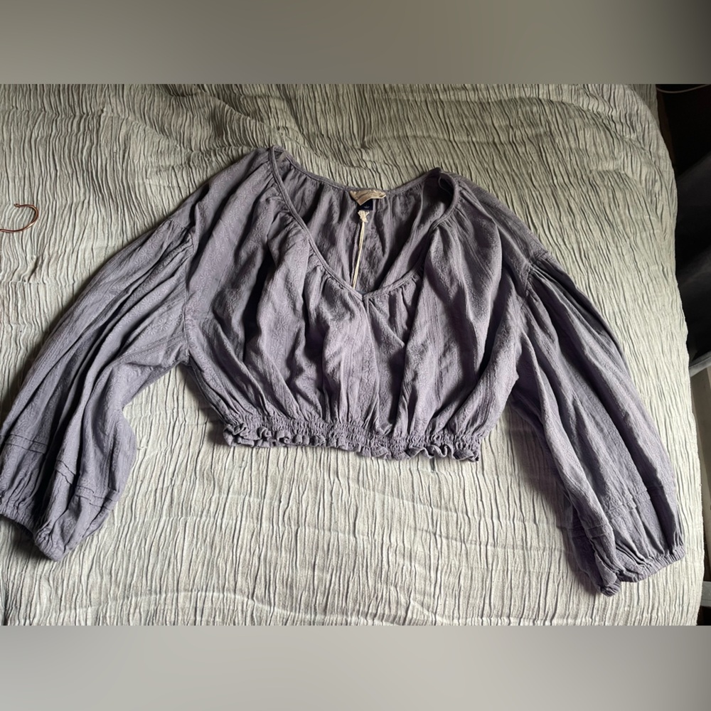 Universal Thread Cropped Blouse - Picture 2 of 5